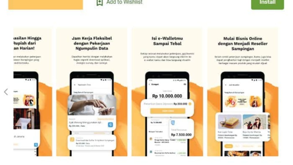 Aplikasi Kerja Sampingan Online